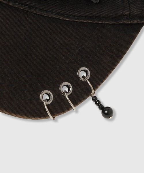 THINGS THAT MATTER(シングス ザット マター)の「WASHED BIJOUX CAP / ウォッシュド ビジュー キャップ(キャップ・レディース・ブラック・FREE)」の3枚目の写真