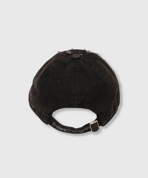 THINGS THAT MATTER(シングス ザット マター)の「WASHED BIJOUX CAP / ウォッシュド ビジュー キャップ(キャップ・レディース・ブラック・FREE)」の4枚目の写真