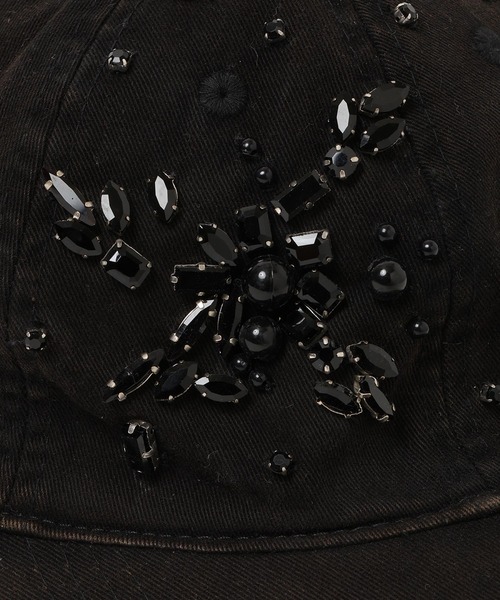 THINGS THAT MATTER(シングス ザット マター)の「WASHED BIJOUX CAP / ウォッシュド ビジュー キャップ(キャップ・レディース・ブラック・FREE)」の7枚目の写真