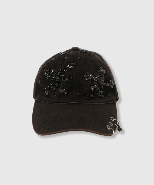 THINGS THAT MATTER(シングス ザット マター)の「WASHED BIJOUX CAP / ウォッシュド ビジュー キャップ(キャップ・レディース・ブラック・FREE)」の12枚目の写真