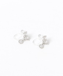 フルビジューリボンノンホールピアス / 1051739