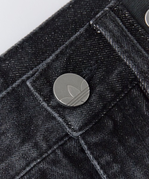 Chick(チック)の「adidas/アディダス ORI DENIM FIREBIRD TP バギーフィット レーシング デニムパンツ 2026年 夏 夏服 秋服(デニムパンツ・レディース・ブラック・XS)」の3枚目の写真