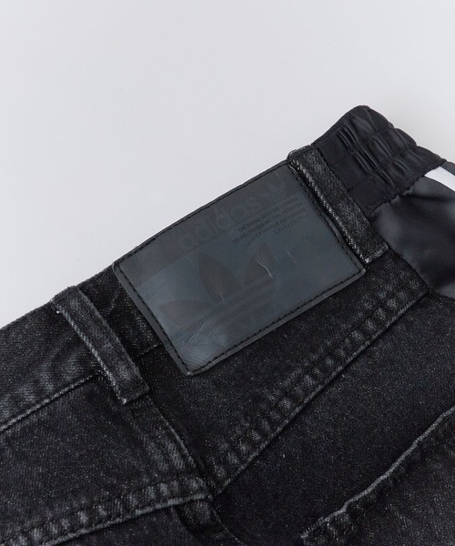 Chick(チック)の「adidas/アディダス ORI DENIM FIREBIRD TP バギーフィット レーシング デニムパンツ 2026年 夏 夏服 秋服(デニムパンツ・レディース・ブラック・XS)」の11枚目の写真