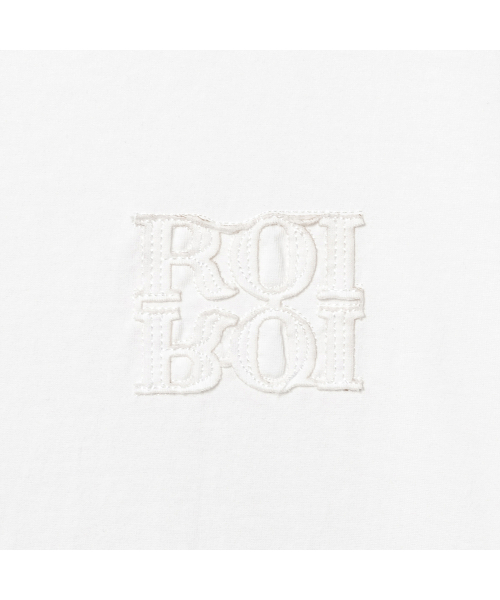 ROIROI(ロイロイ)の「オフショルダーロゴ半袖Tシャツ-ホワイト(Tシャツ/カットソー・レディース・その他・FREE)」の8枚目の写真