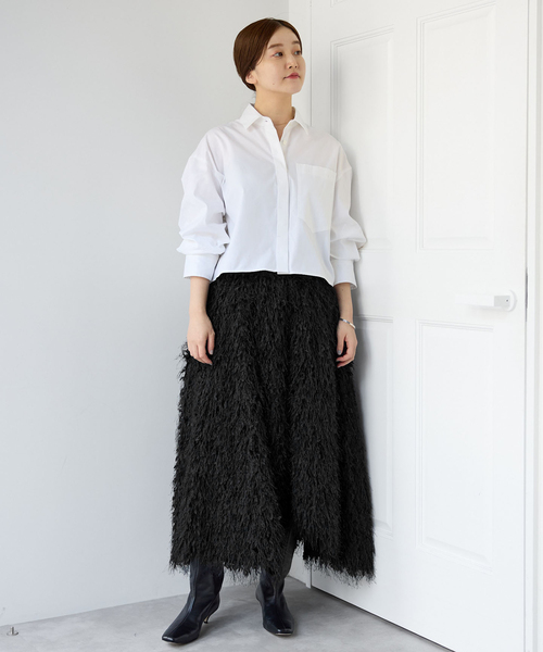 IENA（イエナ）の「フェザースカート（スカート・レディース・ブラック・36/38）」の13枚目の写真