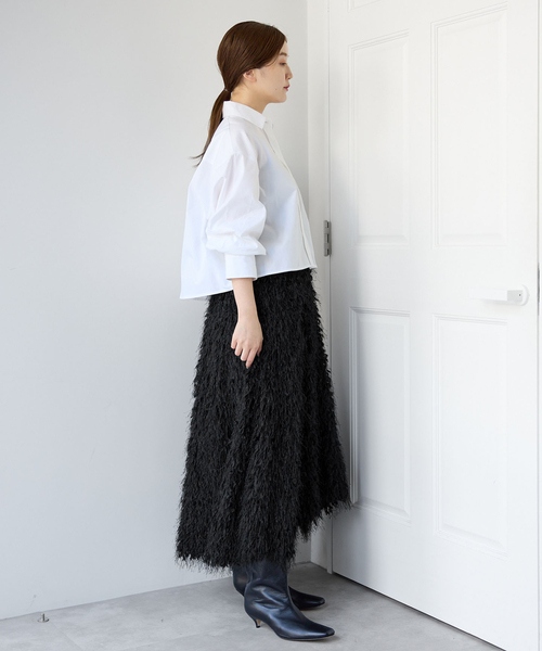 IENA（イエナ）の「フェザースカート（スカート・レディース・ブラック・36/38）」の16枚目の写真
