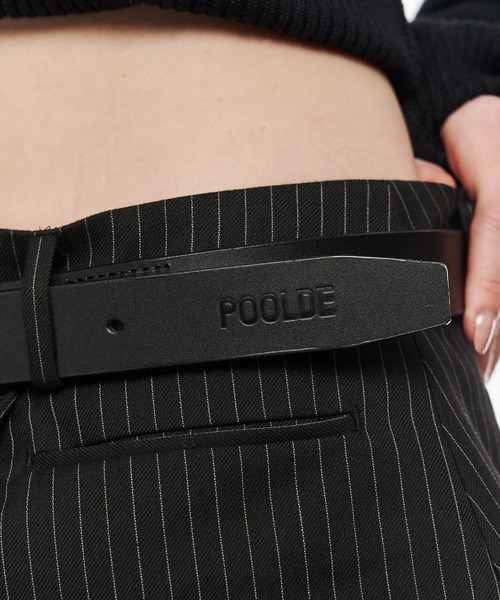 POOLDE(プールデ)の「Double Take Belt Narrow(ベルト・レディース・ブラック・FREE)」の5枚目の写真