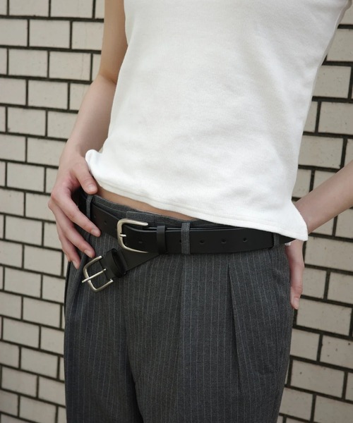 POOLDE(プールデ)の「Double Take Belt Narrow(ベルト・レディース・ブラック・FREE)」の13枚目の写真