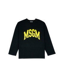 MSGM（エムエスジーエム）の「MSGM KIDS カレッジロゴ ロングスリーブTシャツ（Tシャツ/カットソー）」