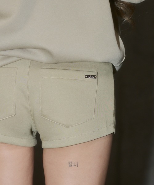 d.i.a.(ダイヤ)の「ハトメ スウェット ショーパン【セットアップ 対応可】(その他パンツ・レディース・ネイビー/ベージュ/ブラック/ピンク/パープル・FREE)」の7枚目の写真