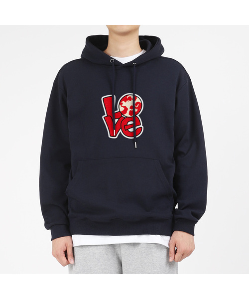 WHYN(ワイエヌ)の「レッドアースラブ フードパーカー G01BRD_WIX11270(パーカー・メンズ・ブラック/ネイビー/グレー/ホワイト/チャコール・X-LARGE/MEDIUM/2XL/LARGE/4XL/3XL)」の5枚目の写真