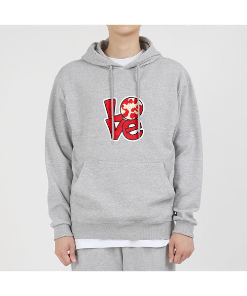 WHYN(ワイエヌ)の「レッドアースラブ フードパーカー G01BRD_WIX11270(パーカー・メンズ・ブラック/ネイビー/グレー/ホワイト/チャコール・X-LARGE/MEDIUM/2XL/LARGE/4XL/3XL)」の1枚目の写真