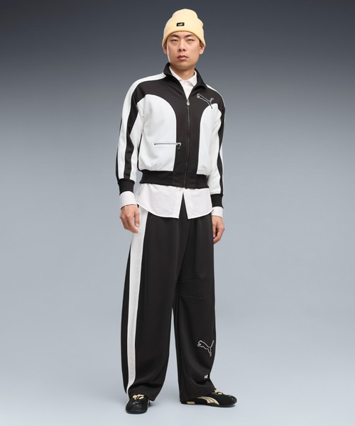 PUMA(プーマ)の「PUMA プーマ メンズ T7 ラブ オブ ザ キャット バレル トラックパンツ(その他パンツ・メンズ・グレー系/ブラック・XX-LARGE/MEDIUM/LARGE/X-LARGE/SMALL)」の1枚目の写真
