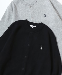 U.S. POLO ASSN./ユーエスポロアッスン ミドルゲージニット ロゴ ワンポイント刺繍 カーディガン/レディース メンズ