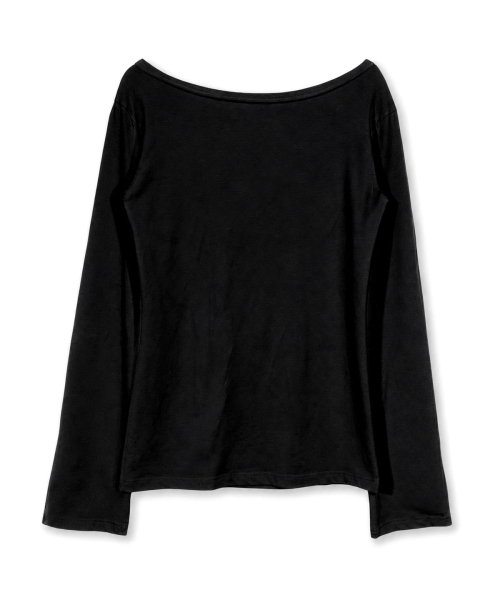 DAMISH(ダミシュ)の「ソブリンオブレタリングロングスリーブ_ブラック(Tシャツ/カットソー・レディース・ブラック・FREE)」の4枚目の写真