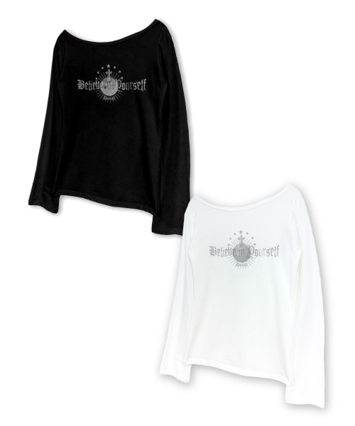 DAMISH(ダミシュ)の「ソブリンオブレタリングロングスリーブ_ブラック(Tシャツ/カットソー・レディース・ブラック・FREE)」の6枚目の写真