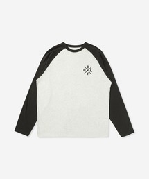 Hurley （ハーレー）の「【Hurley:ハーレー】コットン天竺ロングTシャツ　ラグランスリーブ仕様　オーバーサイズ　HRLY RAGLAN OVERSIZED LONG SLEEVE TEE（Tシャツ/カットソー）」