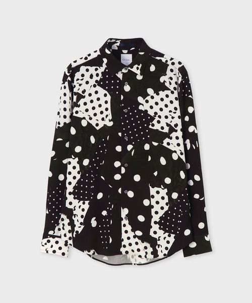Paul Smith(ポールスミス)の「"Mix Polka" プリントシャツ / 263322 A112(シャツ/ブラウス・メンズ・ブラック・X-LARGE/LARGE/MEDIUM/SMALL)」の1枚目の写真