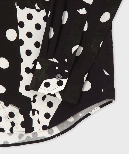 Paul Smith(ポールスミス)の「"Mix Polka" プリントシャツ / 263322 A112(シャツ/ブラウス・メンズ・ブラック・X-LARGE/LARGE/MEDIUM/SMALL)」の2枚目の写真
