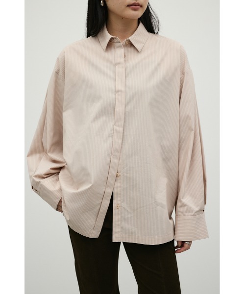 STYLEMIXER(スタイルミキサー)の「ストライプワイドカフオーバーシャツ(シャツ/ブラウス・レディース・ホワイト/ベージュ/イエロー・FREE)」の1枚目の写真