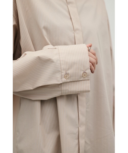 STYLEMIXER(スタイルミキサー)の「ストライプワイドカフオーバーシャツ(シャツ/ブラウス・レディース・ホワイト/ベージュ/イエロー・FREE)」の22枚目の写真