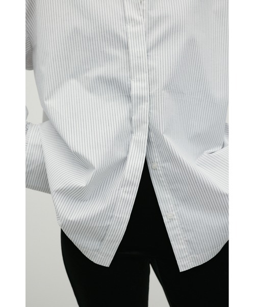 STYLEMIXER(スタイルミキサー)の「ストライプワイドカフオーバーシャツ(シャツ/ブラウス・レディース・ホワイト/ベージュ/イエロー・FREE)」の7枚目の写真