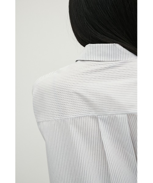STYLEMIXER(スタイルミキサー)の「ストライプワイドカフオーバーシャツ(シャツ/ブラウス・レディース・ホワイト/ベージュ/イエロー・FREE)」の9枚目の写真