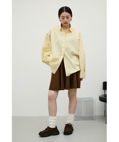 STYLEMIXER(スタイルミキサー)の「ストライプワイドカフオーバーシャツ(シャツ/ブラウス・レディース・ホワイト/ベージュ/イエロー・FREE)」の13枚目の写真