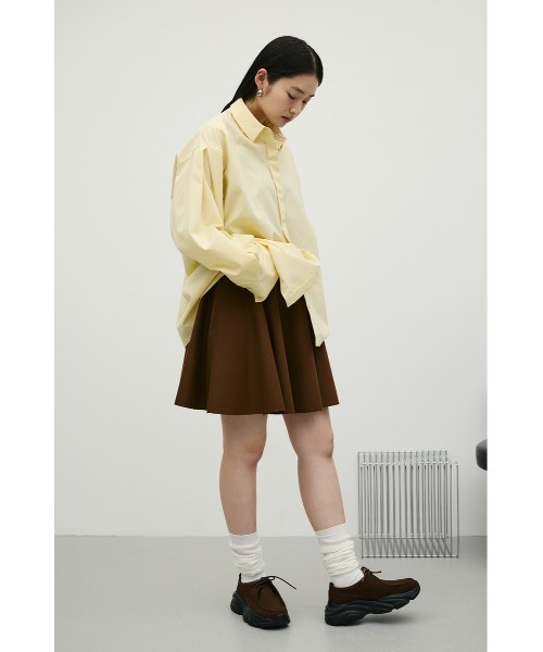 STYLEMIXER(スタイルミキサー)の「ストライプワイドカフオーバーシャツ(シャツ/ブラウス・レディース・ホワイト/ベージュ/イエロー・FREE)」の14枚目の写真