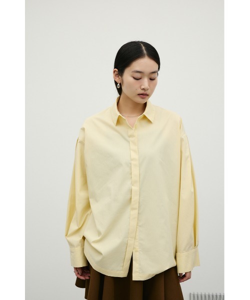 STYLEMIXER(スタイルミキサー)の「ストライプワイドカフオーバーシャツ(シャツ/ブラウス・レディース・ホワイト/ベージュ/イエロー・FREE)」の16枚目の写真