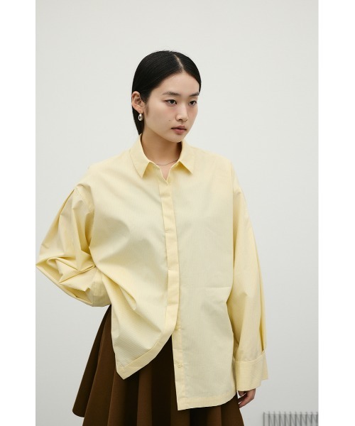 STYLEMIXER(スタイルミキサー)の「ストライプワイドカフオーバーシャツ(シャツ/ブラウス・レディース・ホワイト/ベージュ/イエロー・FREE)」の17枚目の写真