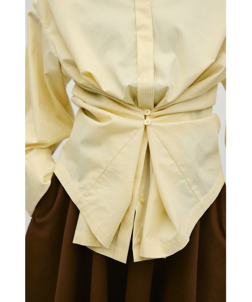 STYLEMIXER(スタイルミキサー)の「ストライプワイドカフオーバーシャツ(シャツ/ブラウス・レディース・ホワイト/ベージュ/イエロー・FREE)」の20枚目の写真