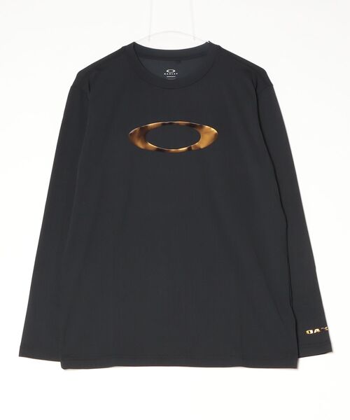 OAKLEY(オークリー)の「オークリー OAKLEY ENHANCE QD LS TEE BOLD EVO 5.7(Tシャツ/カットソー・メンズ・ブラック×ゴールド・M/LL/L/S)」の7枚目の写真