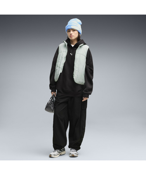 PUMA(プーマ)の「PUMA プーマ ウィメンズ ESS オーバーサイズ フーディ TR(パーカー・レディース・ブラック/アイボリー・X-LARGE/SMALL/LARGE/MEDIUM)」の8枚目の写真