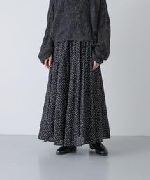 コットンドットスカート