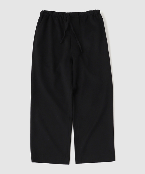 Gabriela Coll Garments(ガブリエラコールガーメンツ)の「G.C.G(ガブリエラコールガーメンツ) HEAVY WOOL DRAWSTRING TROUSERS(スラックス・メンズ・ブラック・1/2)」の1枚目の写真