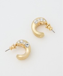 STONE HOOP P/EARRING ストーンフープイヤリング