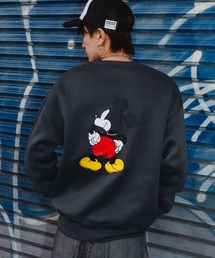 【MICKEY MOUSE】裏起毛 コットンタッチ ピリング防止加工 トレーナー