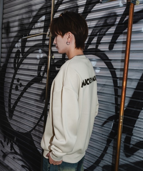 MICKEY MOUSE(ミッキーマウス)の「【MICKEY MOUSE】裏起毛 コットンタッチ ピリング防止加工 トレーナー(スウェット・メンズ・杢グレー/チャコール/グレイッシュベージュ/キャメル・LARGE/X-LARGE/MEDIUM)」の13枚目の写真