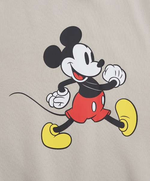 MICKEY MOUSE(ミッキーマウス)の「【MICKEY MOUSE】裏起毛 コットンタッチ ピリング防止加工 トレーナー(スウェット・メンズ・杢グレー/チャコール/グレイッシュベージュ/キャメル・LARGE/X-LARGE/MEDIUM)」の5枚目の写真