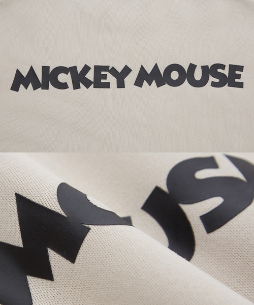 MICKEY MOUSE(ミッキーマウス)の「【MICKEY MOUSE】裏起毛 コットンタッチ ピリング防止加工 トレーナー(スウェット・メンズ・杢グレー/チャコール/グレイッシュベージュ/キャメル・LARGE/X-LARGE/MEDIUM)」の6枚目の写真