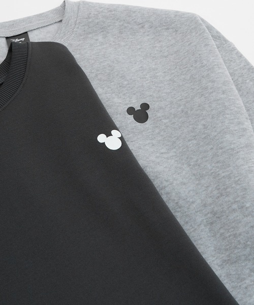 MICKEY MOUSE(ミッキーマウス)の「【MICKEY MOUSE】裏起毛 コットンタッチ ピリング防止加工 トレーナー(スウェット・メンズ・杢グレー/チャコール/グレイッシュベージュ/キャメル・LARGE/X-LARGE/MEDIUM)」の8枚目の写真
