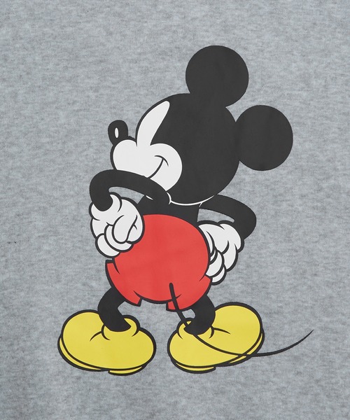 MICKEY MOUSE(ミッキーマウス)の「【MICKEY MOUSE】裏起毛 コットンタッチ ピリング防止加工 トレーナー(スウェット・メンズ・杢グレー/チャコール/グレイッシュベージュ/キャメル・LARGE/X-LARGE/MEDIUM)」の10枚目の写真