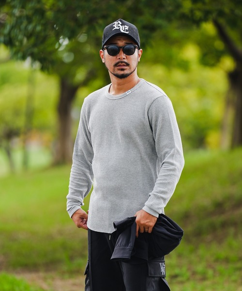 adamsJUGGLER(アダムスジャグラー)の「RTEG P/Nワッフルロンティー(Tシャツ/カットソー・メンズ・ホワイト/ブラック/グレー・XL/L/S/M/XXL)」の21枚目の写真