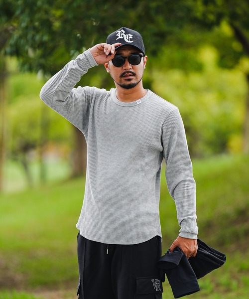 adamsJUGGLER(アダムスジャグラー)の「RTEG P/Nワッフルロンティー(Tシャツ/カットソー・メンズ・ホワイト/ブラック/グレー・XL/L/S/M/XXL)」の22枚目の写真