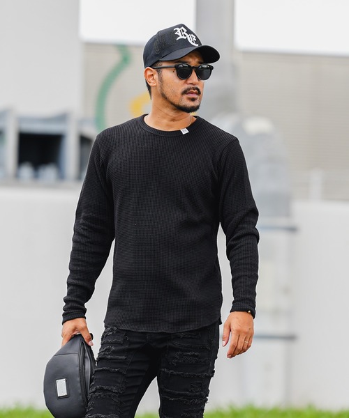 adamsJUGGLER(アダムスジャグラー)の「RTEG P/Nワッフルロンティー(Tシャツ/カットソー・メンズ・ホワイト/ブラック/グレー・XL/L/S/M/XXL)」の16枚目の写真