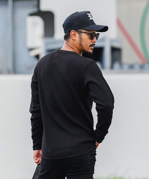 adamsJUGGLER(アダムスジャグラー)の「RTEG P/Nワッフルロンティー(Tシャツ/カットソー・メンズ・ホワイト/ブラック/グレー・XL/L/S/M/XXL)」の18枚目の写真
