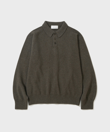 FOX BLENDED POLO KNIT (OLIVE)