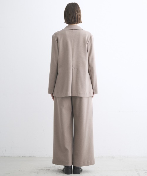three dots（スリードッツ）の「ウーリーフリース ジャケット（テーラードジャケット・レディース・ネイビー/チャコール/グレー系その他・SMALL）」の16枚目の写真