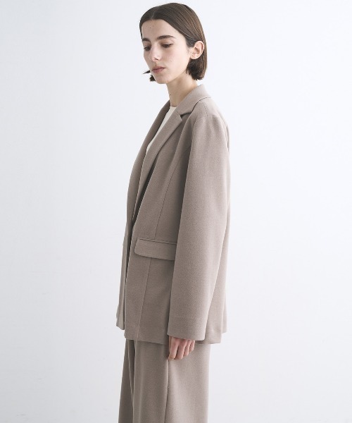 three dots（スリードッツ）の「ウーリーフリース ジャケット（テーラードジャケット・レディース・ネイビー/チャコール/グレー系その他・SMALL）」の13枚目の写真
